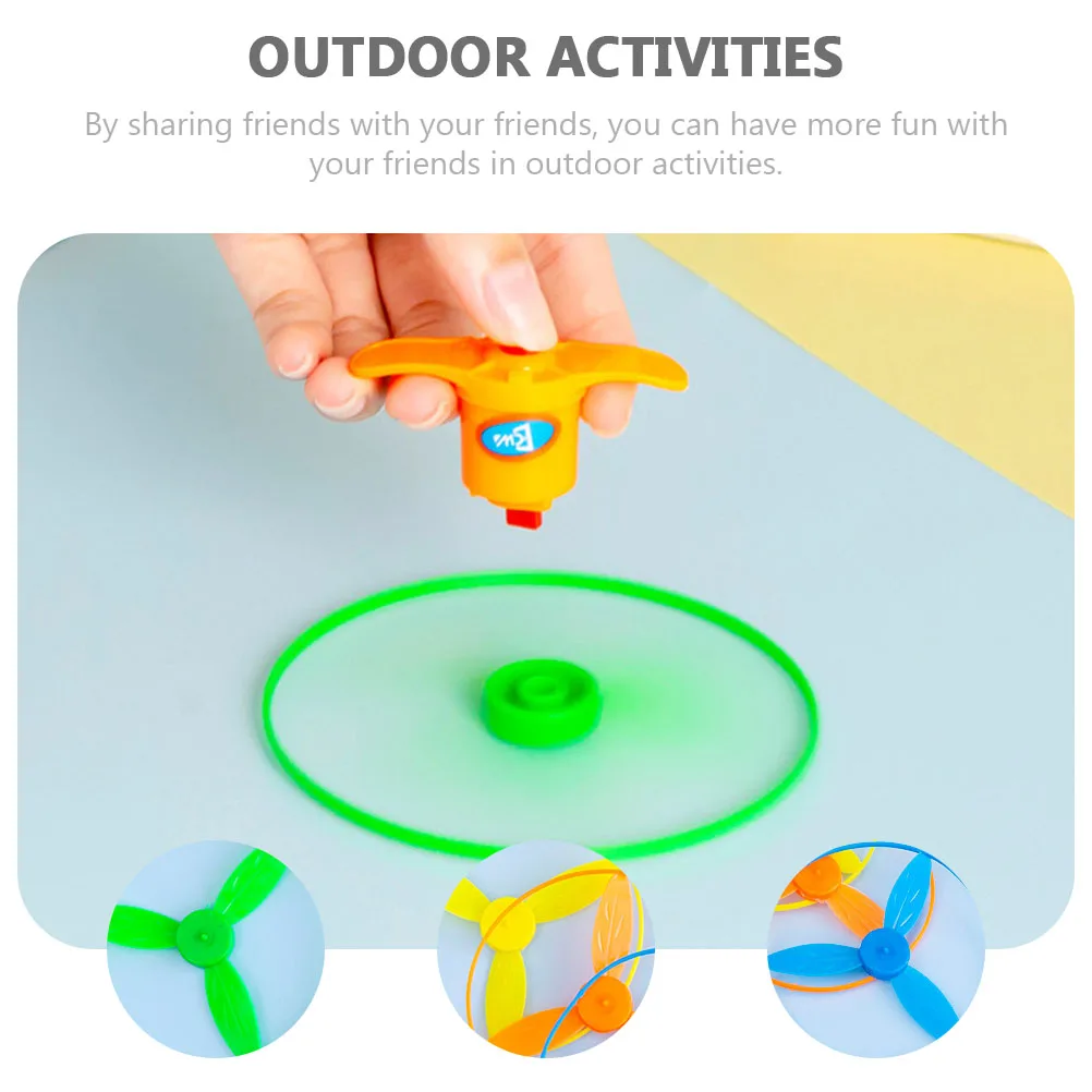 8er-Set kreative fliegende Scheibe, 8 Sets, bunt, für den Außenbereich, für Kinder, Übung, motorische Fähigkeiten, pädagogisches Spielzeug, Werfen