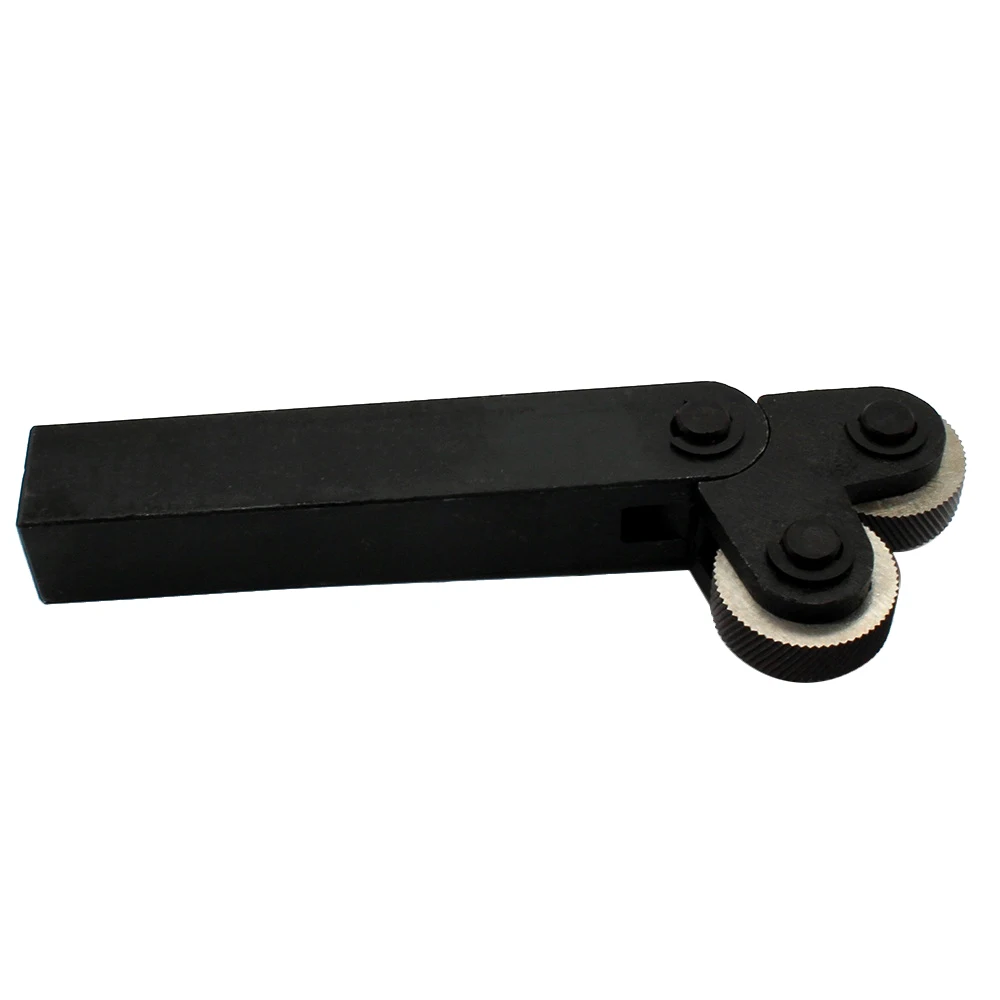 A92P Steel Lathe Cutter Tool Holder Hob Knurling Knife +Knurling Wheel HSS Inner Hole Embossing Wheel