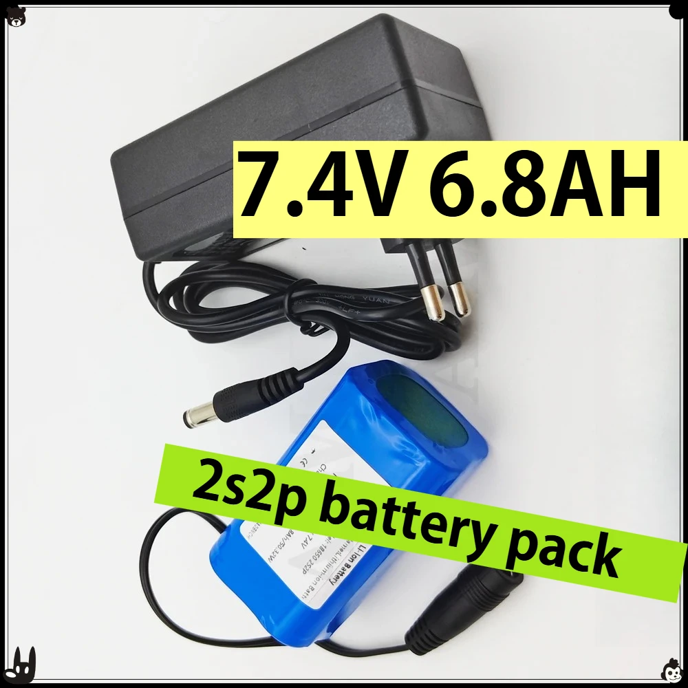 

2S2P литий-ионный аккумулятор 7,4 В, 6800 мАч для T188 2011-5 T888 V007 H18 C18, пульт дистанционного управления, RC, рыболовная приманка, лодка, аккумулятор