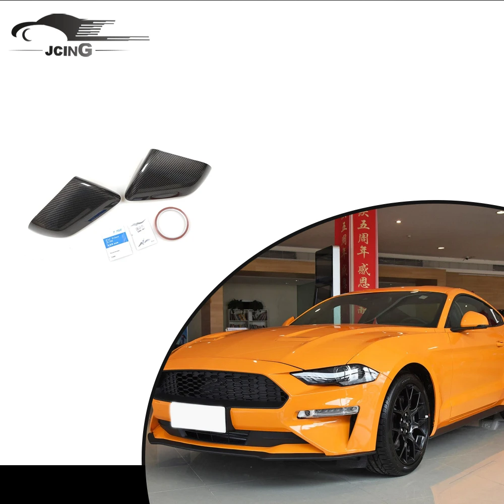 

Carbon Fiber rearview car side mirror covers for Ford Mustang 2015up auto parts