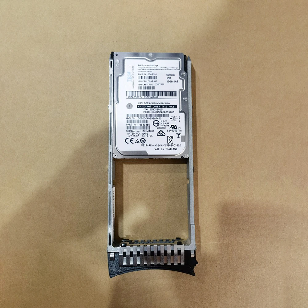 

00AR323 00AR391 For IBM Hard Disk V7000 G2 600GB 15K SAS 2.5" 12GB