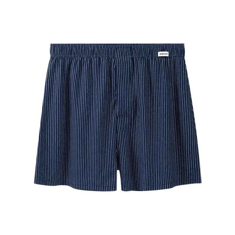 

2 упаковки, мужские полосатые брюки Aro, повседневные домашние трусики, свободные пижамные штаны, шорты для мальчиков, тонкие дышащие боксеры на лето