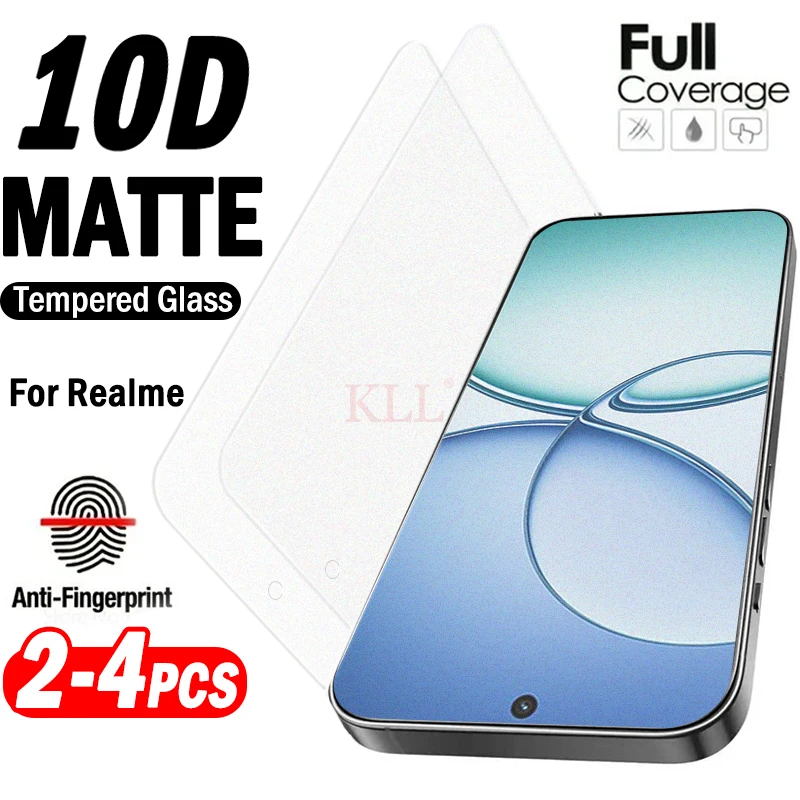 

2-4pcs Premium Matte Tempered Glass for Realme 15T 14T 14X 14 15 Lite Screen Protector for Realme GT Neo2 2T 3 3T 5 SE Glass