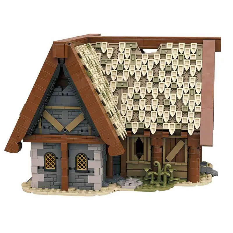 2772PCS MOC Viking Skyrim Province Whiterun City Breeze House Model - Giocattolo da costruzione fai-da-te - Regalo di compleanno per bambini