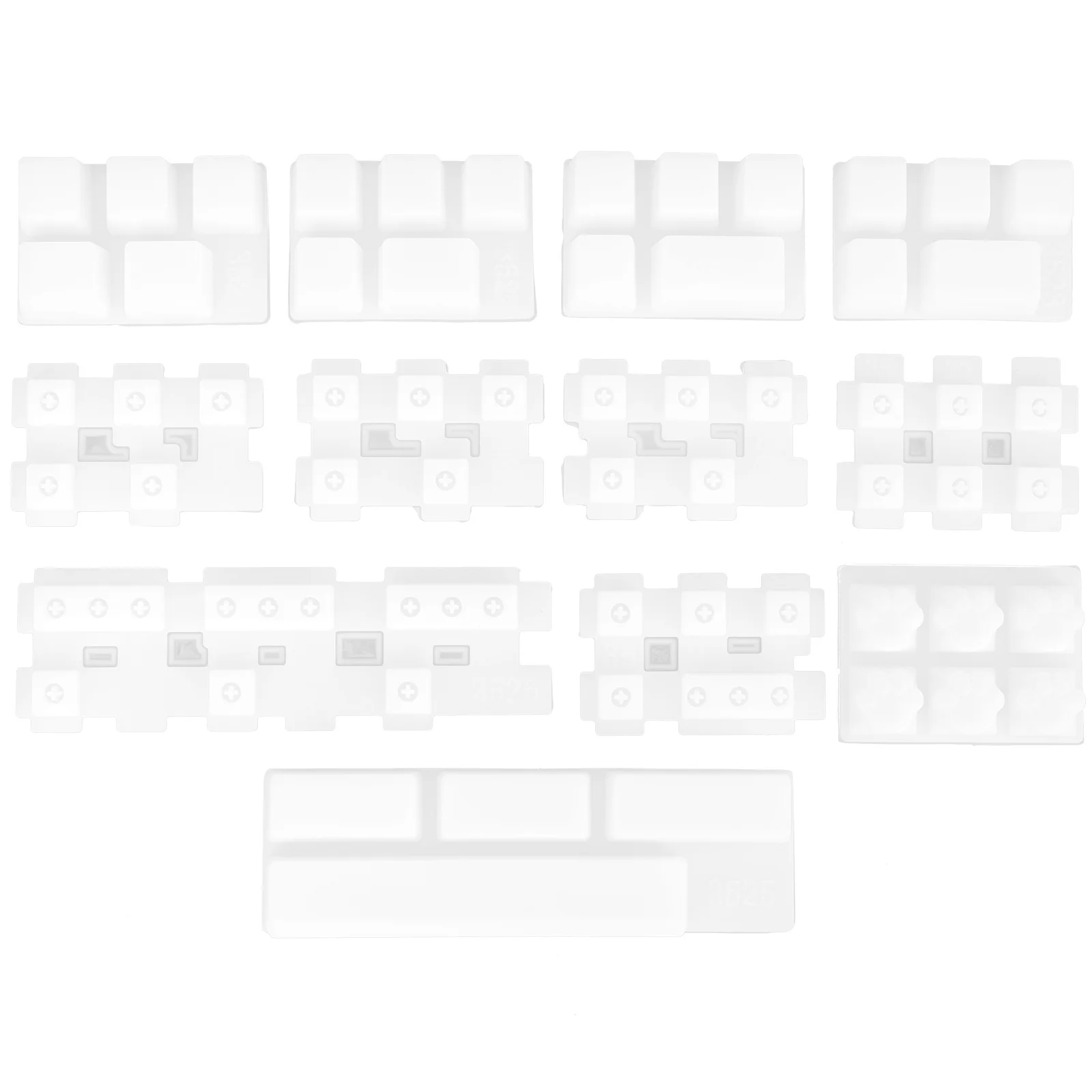 

1 Set Silicone Keycaps Mold For Diy Epoxy Resin Keyboard, Smooth Casting Molds Mechanical Gaming Handmade Kit, Jewelry Craft