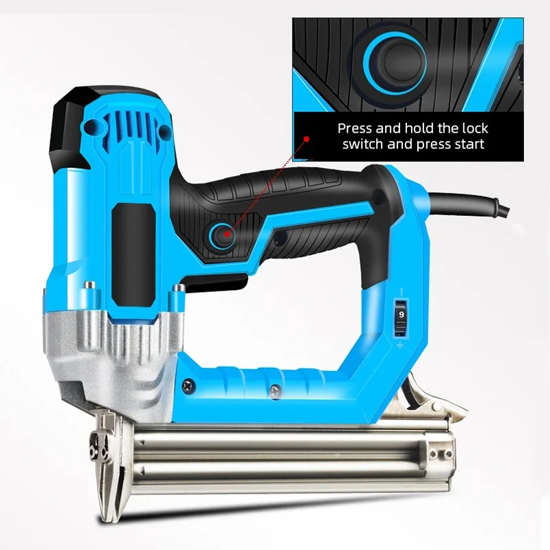 Electric Nail Gun Dual-purpose Nail Gun F30 Straight Nail Gun Multifunctional Ceiling Nail Shooting Tool Woodworking Tool