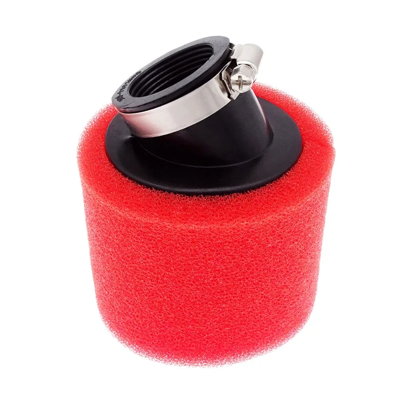 1 Pcs 34mm Universal Motorcycle Air Filter 45 Degree Angled Elbow Neck Foam Sponge Cleaner For Scooter Dirt Pit Bike Accessories