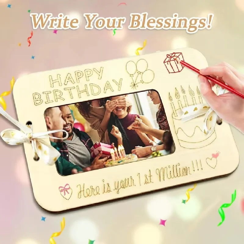 Handcrafted Wood Cash Holder Elegant Wooden Cash Holder For Special Occasions Money Gift Card Holder For Birthdays Weddings