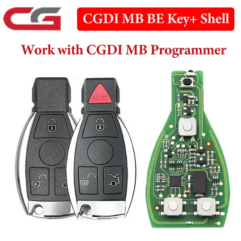 Ключ CGDI MB CG BE для Mercedes Benz Поддержка всех FBS3 315/433 МГц 3/4 кнопки Smart KEY Инструмент работает с программатором CGDI MB