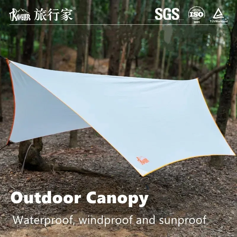 TRAVELER Outdoor camping sunshade canopy tent, sunproof hammock canopy, windproof and waterproof canopy. image 2