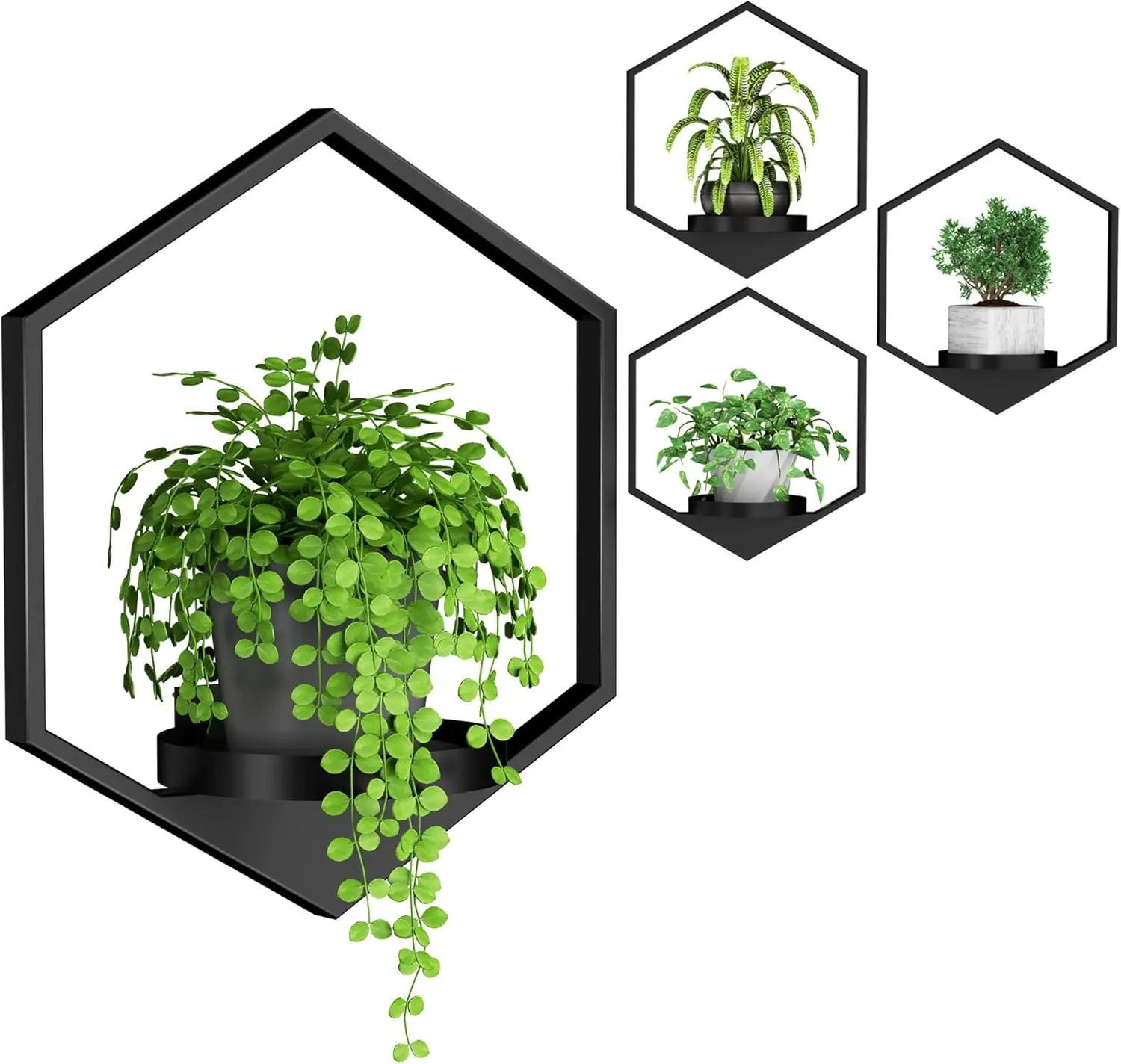 

Настенные кашпо для комнатных растений, подвесной декор для стен, подставки для больших горшков, подоконные полки для улицы и прихожей