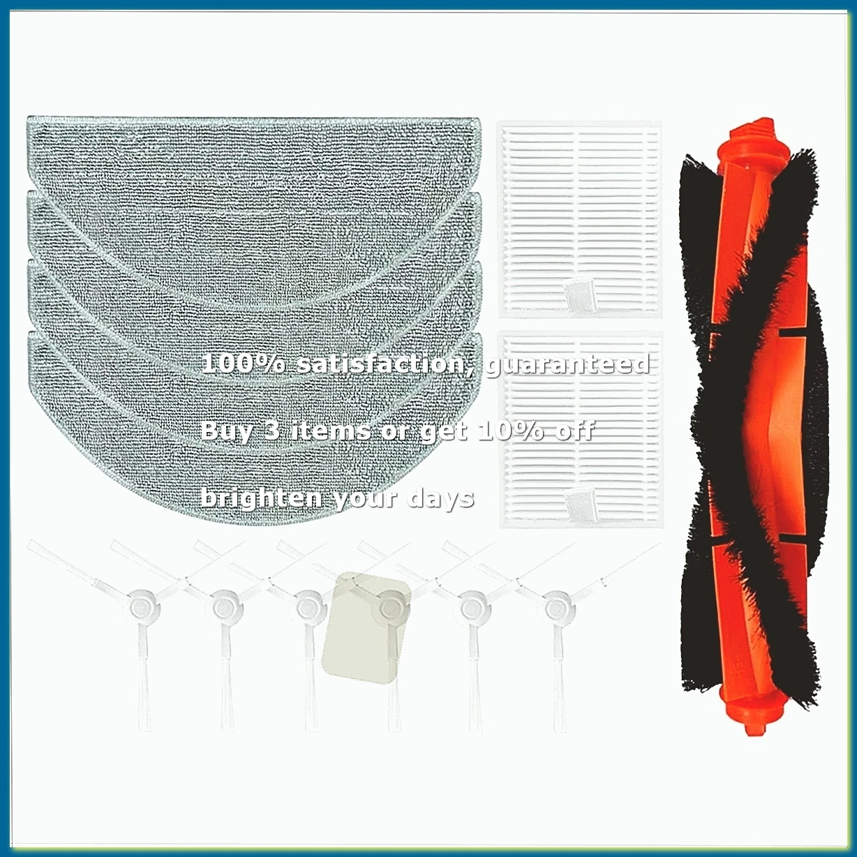 For E10 E10C E12 B112 / 3C Plus C103 Robot Vacuum Cleaner Spare Parts Accessories Filter Mop