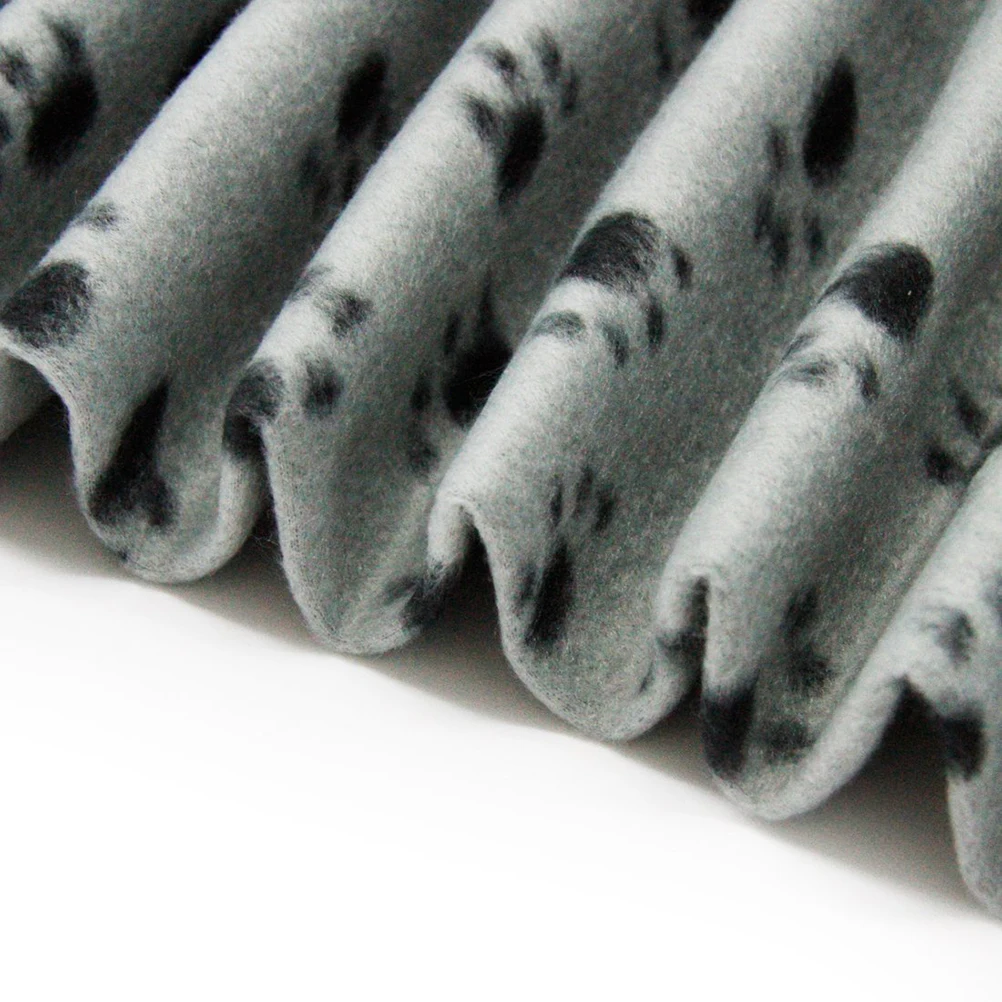 

Grey Pet Blanket Double Sided Fleece Warm Soft Cushion Floor Mat for Dog Cat Mat Car Seat Protector Machine Wash