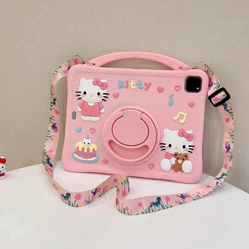 

Чехол Hello Kitty для iPad Mini 5 6 7 Air 4 5 6 9,7 дюйма 10,9 дюйма, детский чехол для планшета ipad Pro A16, 10, 11-го поколения, защитный чехол-подставка