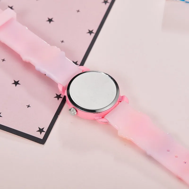 جديد الأطفال الساعات سيليكون الزهور الكوارتز لطيف ساعة اليد هدية عيد ميلاد طفل فتاة صبي دراسة الوقت فتاة ووتش
