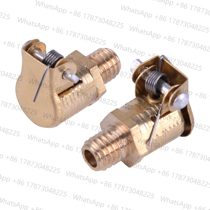 20Pcs M6x1mm Metric Male Thread Brass Plated Zinc Alloy Grease Oil Cup Oiler Spring Flip Cap Port  Cover Fit For Hit Miss Engine