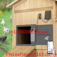 Automatic Chicken Coop Door Solar Powered Rechargeable Remote Control Auto Chicken Coop Door Solar with Timer and Light Sensor