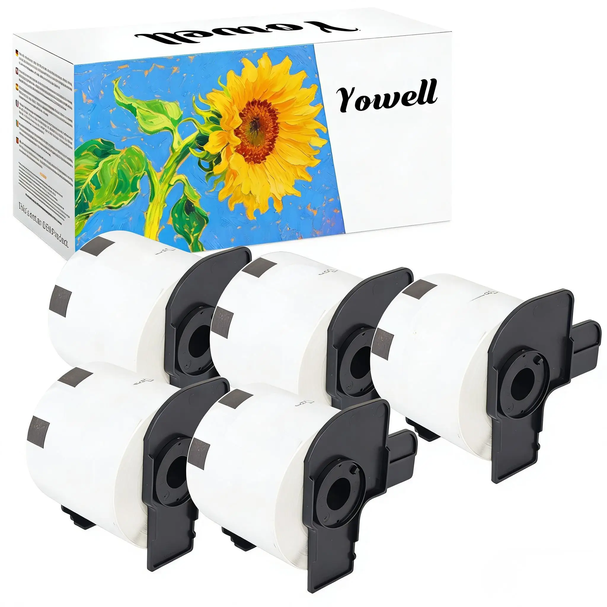 Yowell 5 X DK-11209 (29X62mm, 800 Etiketten) Kompatible Etiketten (Weiß) Kompatibel mit Brother QL-500 QL-570 QL-700 QL-800 QL-810W – Detail 1