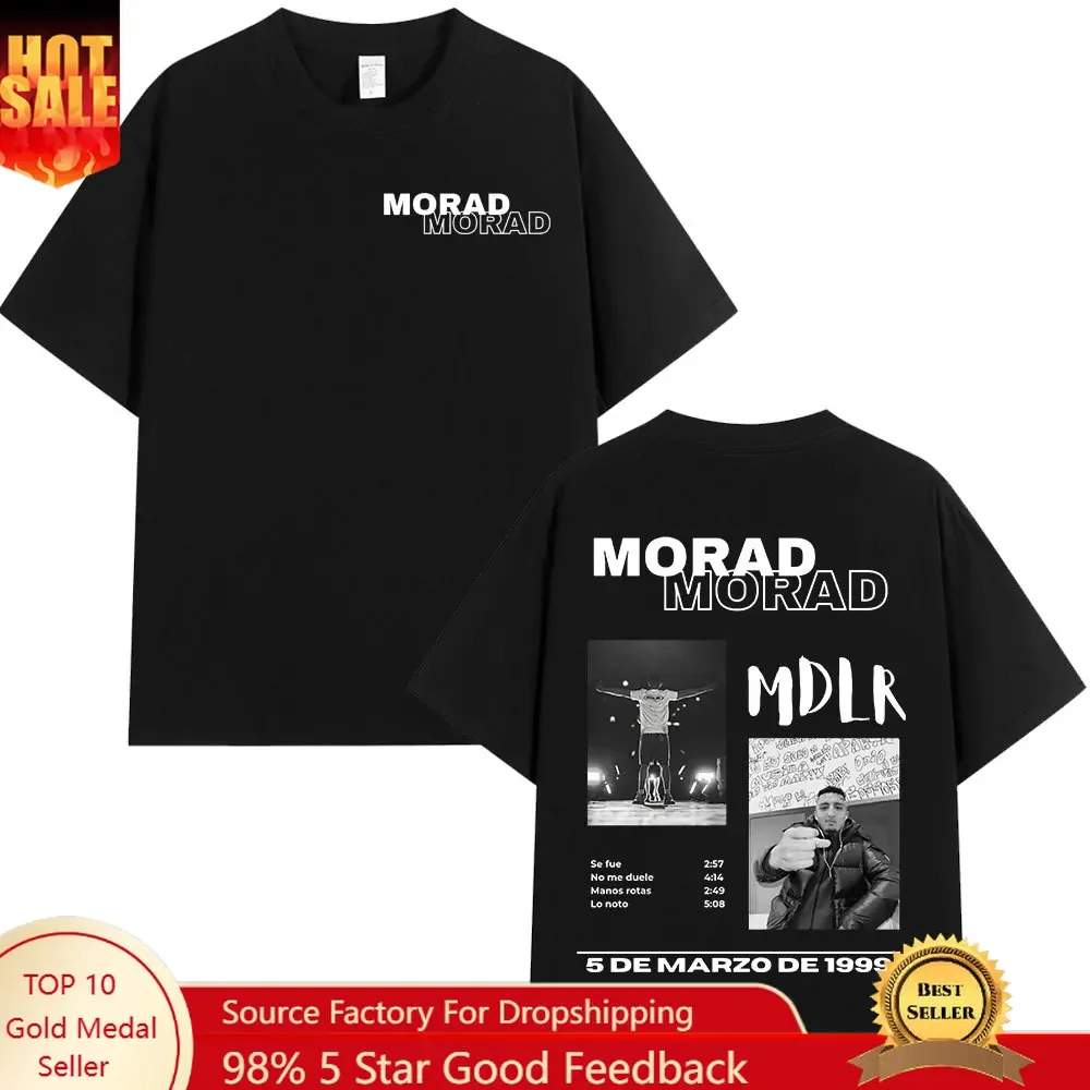 Rapper Morad MDLR Tour Album T Shirt Men's Women High Quality Cotton Tee Shirt Fashion Hip Hop Short Sleeve T-shirts Streetwear