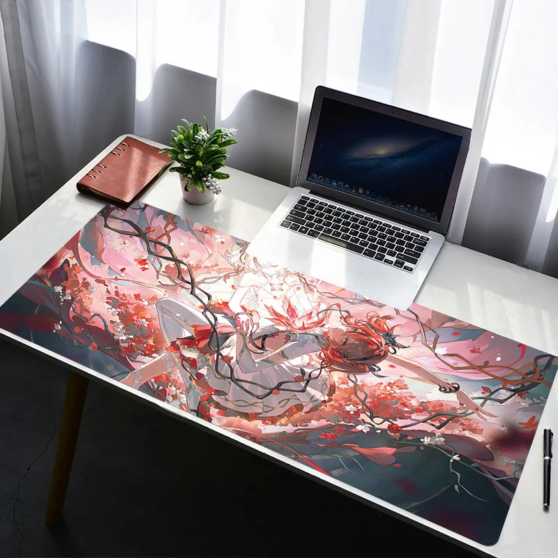 

Mouse Pad Computer Gaming Accessories Mousepad Rubber Extended Desk Mat W-wuthering W-waves Camellya Laptop Gamer Keyboard Pad