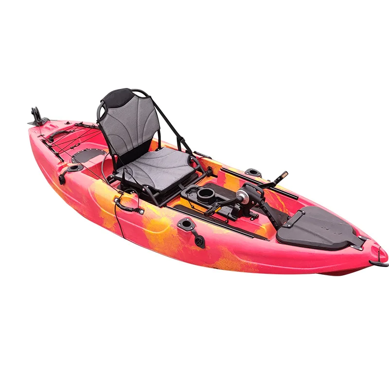 

Inflatable SUP surfboard pedal boat single with pedal drive fishing boat