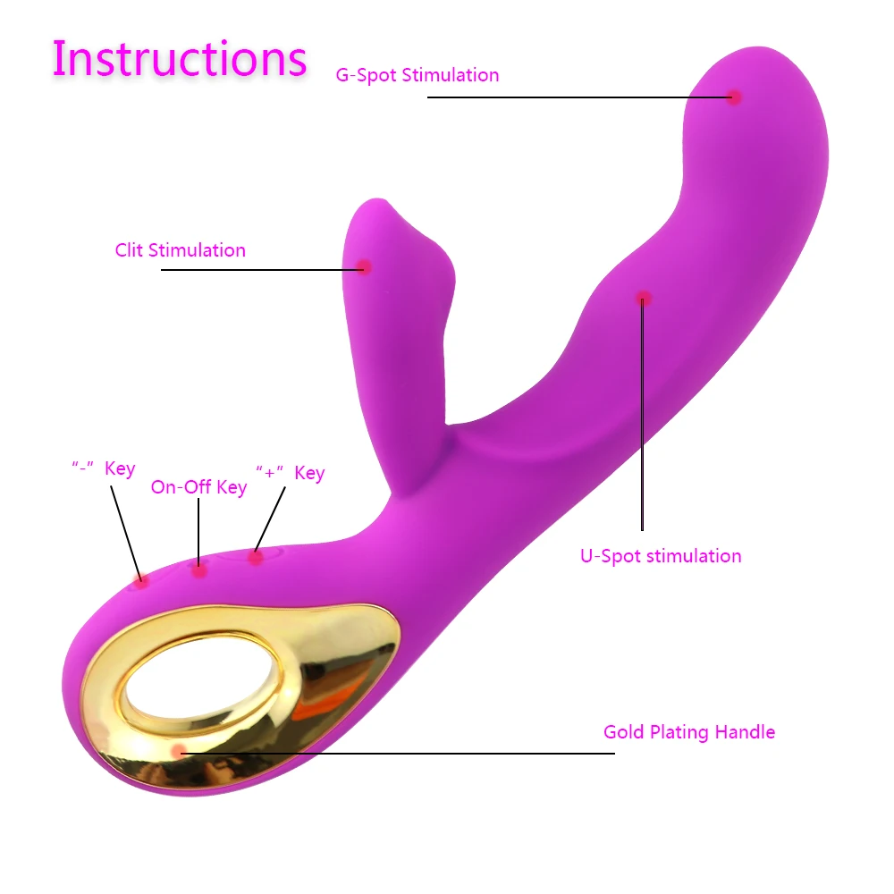 G Spot Rabbit Vibrator for Women Orgasm Dildo Adult Sex Toys USB Charging Powerful Masturbation Clitoris Stimulator Waterproof - Image 3