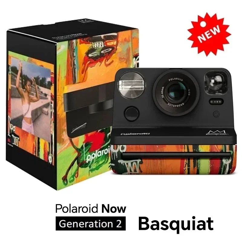 Polaroid OneStep NOW Gen 2 2-in-1 Instant Camera in Rainbow with Black and White Film - Perfect Christmas Gift