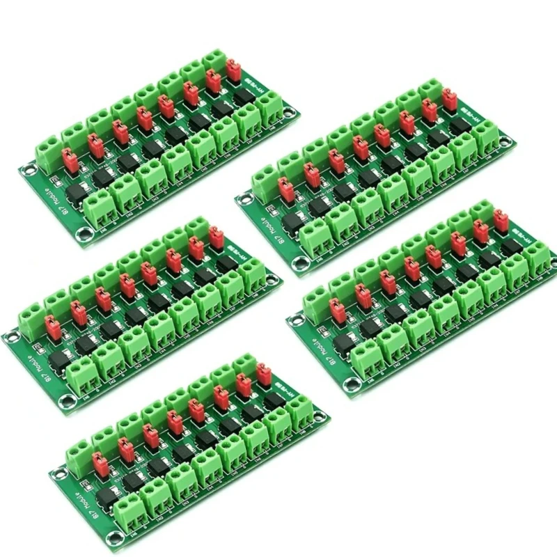 5pcs DC 3V-36V 2/4/8 Channel Optocoupler Isolation Module, Photoelectric Voltage Control Adapter Isolation Module