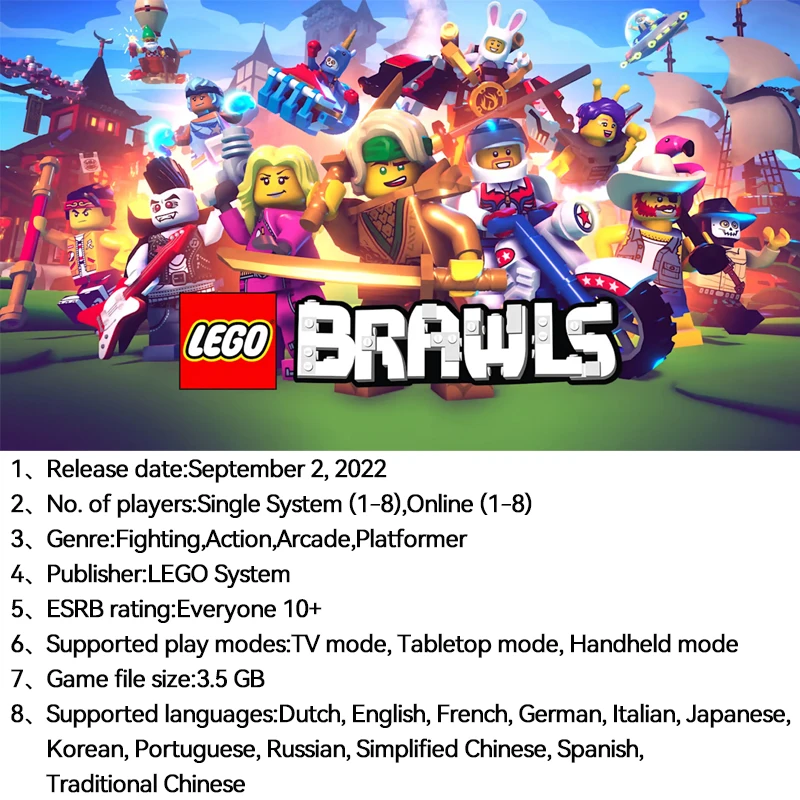 LEGO Brawls Nintendo Switch Game Deals Physical for Nintendo Switch OLED Nintendo Switch Lite Nintendo Switch Game Cards