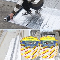 ‌Heavy Duty Butyl Asphalt Tape - Waterproof Roof Repair for Color Steel Tiles, Aluminum Foil Crack Sealing