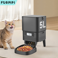 Furpipi 5L Smart Automatic Cat Feeders Key Control/Camera/WiFi Pet Feeder Tuya APP Control Smart Automatic Cat Kibble Dispenser