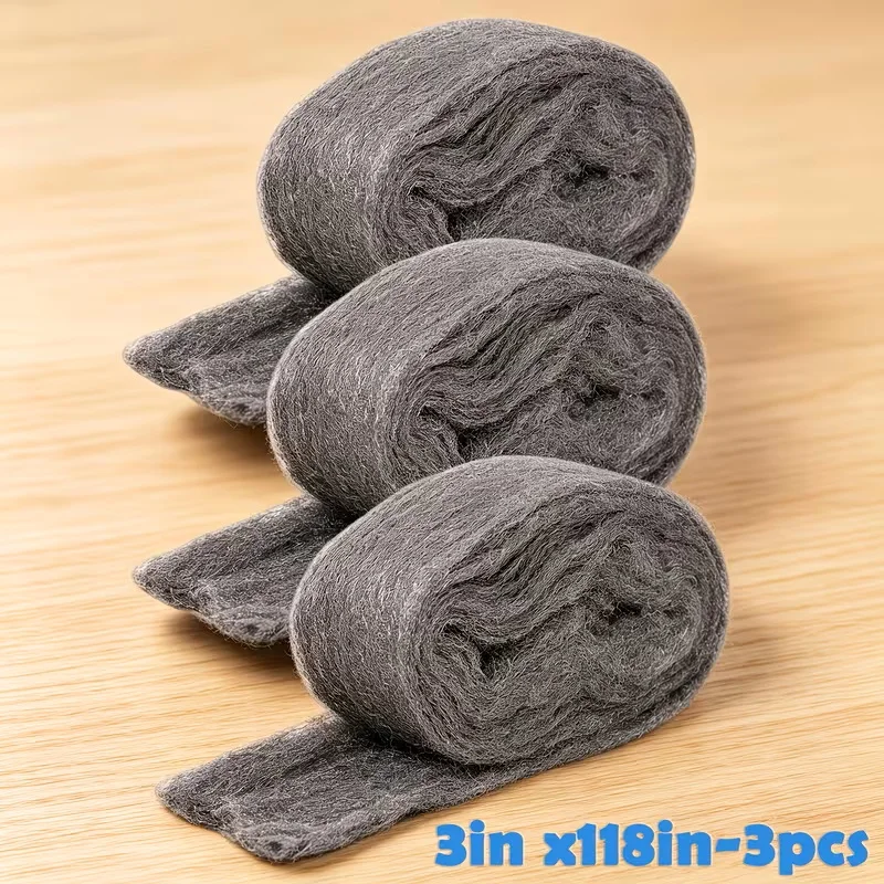 3 Pack Wool Mice Control Barrier for Home Protection