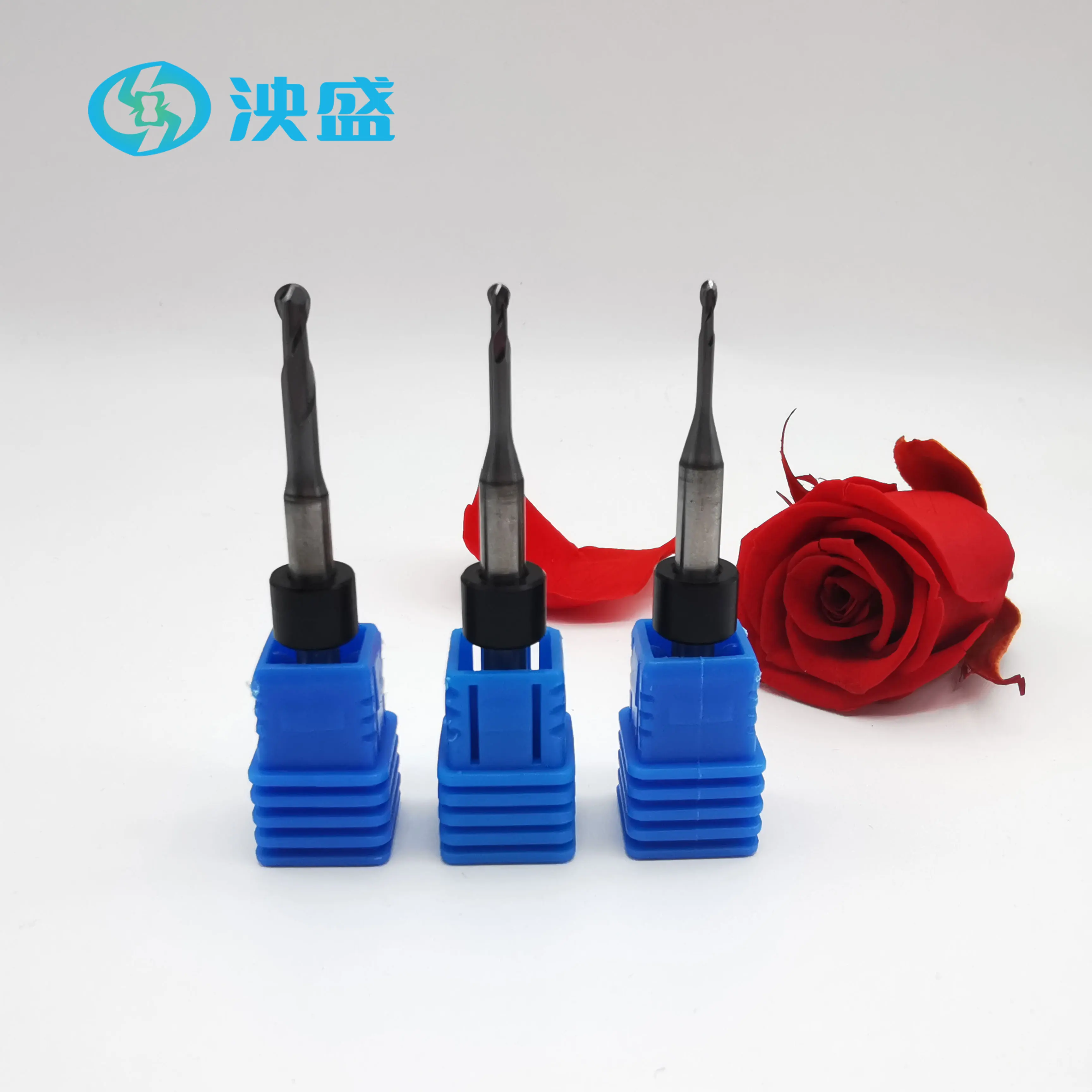 Dental Milling Burs for XTCERA 300 Cad Cam Tungsten Carbide Made Metal Milling Ball Drill Endmill Bullnose Burs