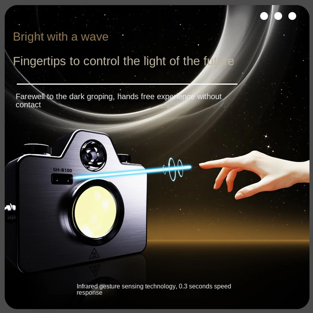 

LICE-Waterproof IPX6 Camping Lights LED Lights With Gesture Control Rechargeable Camping Lights