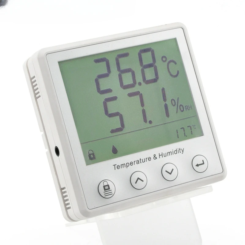 RS485 temperature and humidity data detector, high-definition large screen dew point temperature sensor