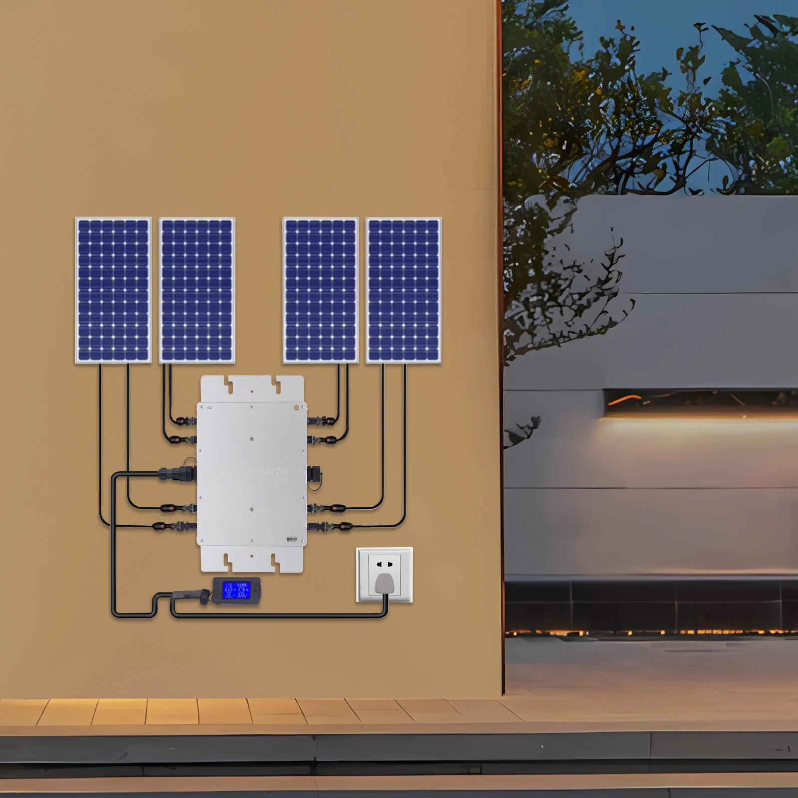Grid Tie Micro Inverter - 1200W Solar Grid Tie Micro Inverter,