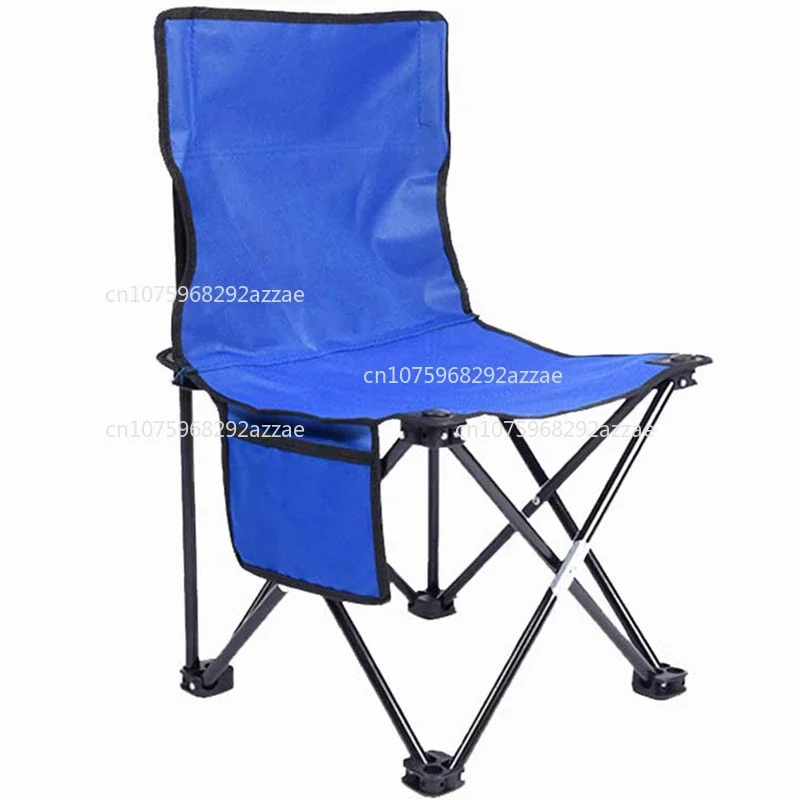 Outdoor folding chair Ultra-light portable thickened adult leisure with armrest backrest Small chair stool