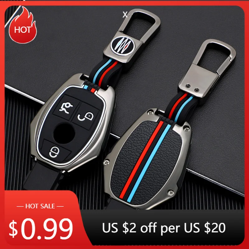 

2025 Горячая автомобильная наклейка из цинкового сплава, полностью силиконовый чехол для автомобильного ключа для Mercedes Benz A B C E Class GLS GLA GLK GLC CLS CLA AMG W20