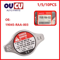 Cubierta antiquemaduras para Honda Accord Crv 1,1, cubierta de tanque de agua de radiador, 1/5/10 piezas, 19045-RAA-003