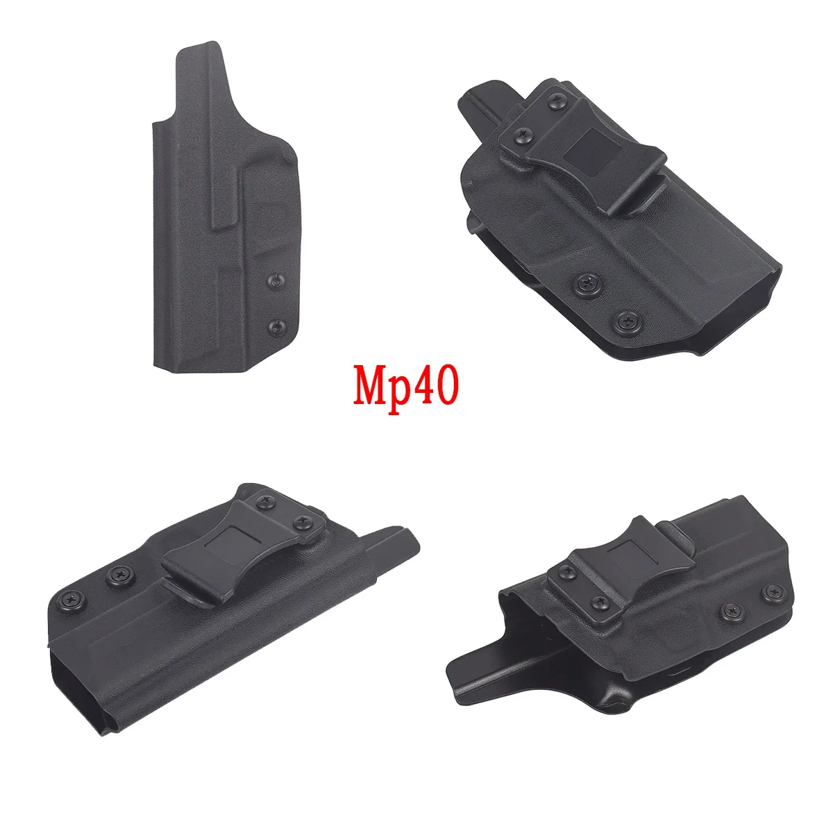 전술 IWB Kydex 홀스터 베레트 92fs G26 cz p07 제리코 941 월터 PPQ TH9 MP40 내부 허리띠 은폐 캐리 홀스터