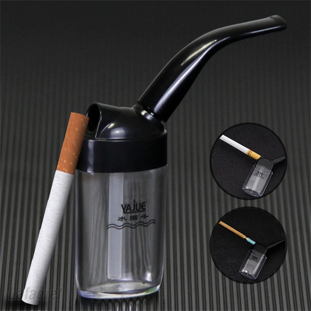 Mini Water Cigarette Pipe Washable Cigarette Holder Filter Portable Multiple Hookah Tobacco Pipe Smoking Tools For Men's Gift