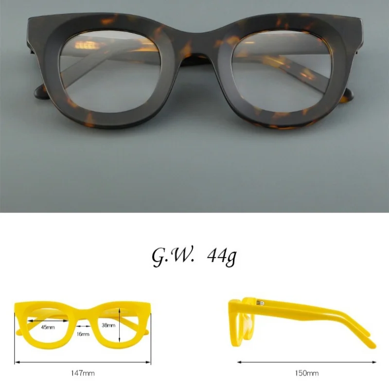 Good Quality Handmade Acetate Optical Glasses Frame Men Women Hand Made Luxury Prescription Glasses Frame Fashion Eyewear