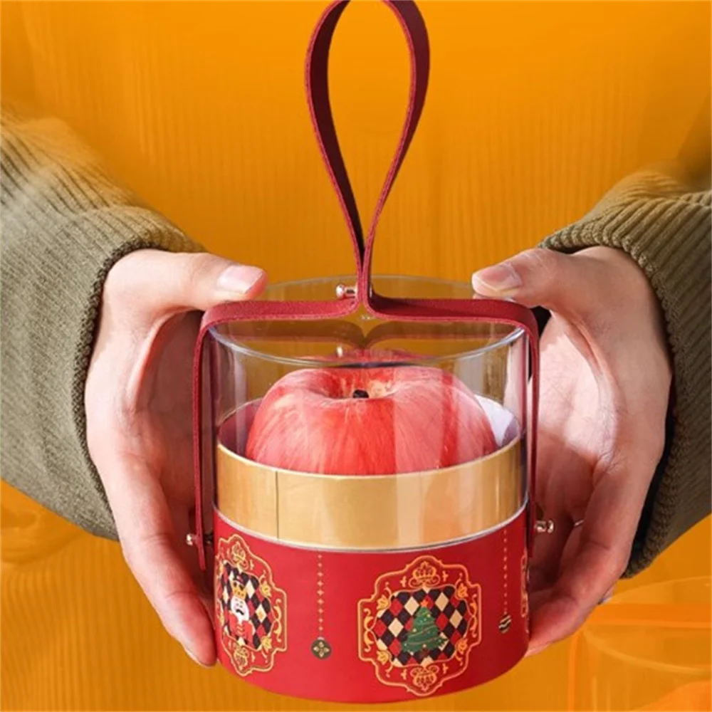 Christmas Decoration Packaging Box Portable Bucket For Xmas Peaceful Fruit Gift Boxes Handy Companion Festival Party Supplies