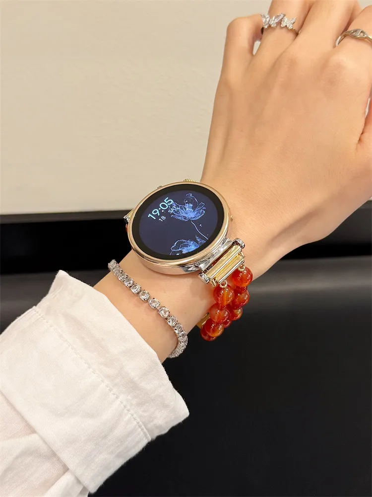 

Suitable for HW Watch Fit3/Fit4 straps and HW Band 8/9/10NFC red bead handmade straps