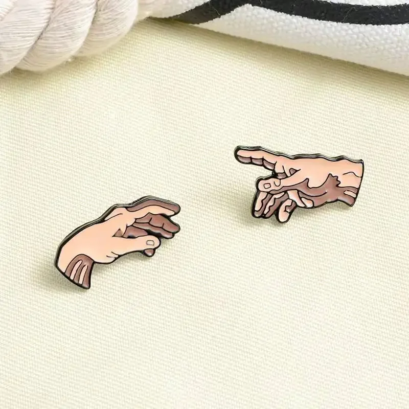 P3799 Dongmanli Fashion Emaille Pinnen Collectie De Creatie Van Adam Broches Art Reversspelden Kraag Badge Sieraden Drop Shipping