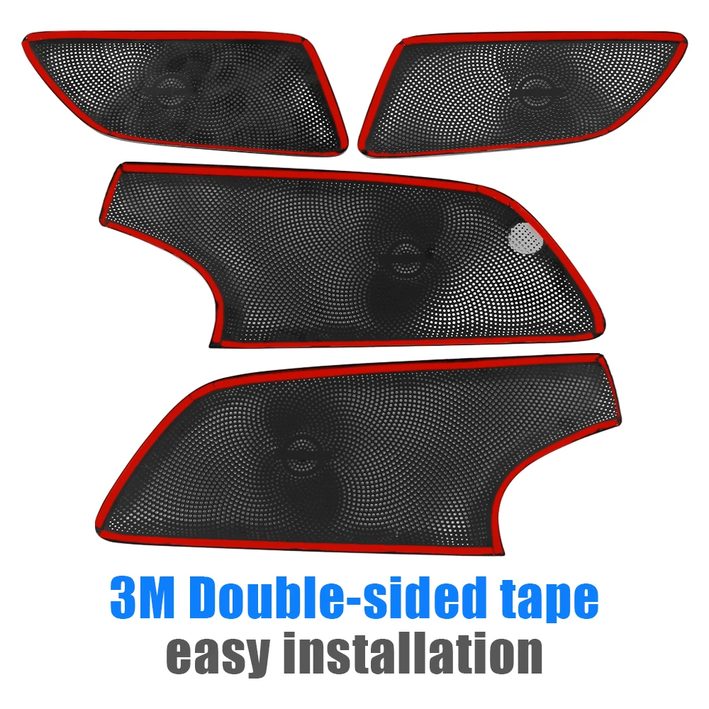 For Xpeng G6 2023 2024 Car Door Audio Speaker Trim Cover Tweeter Stainless Steel Accessories