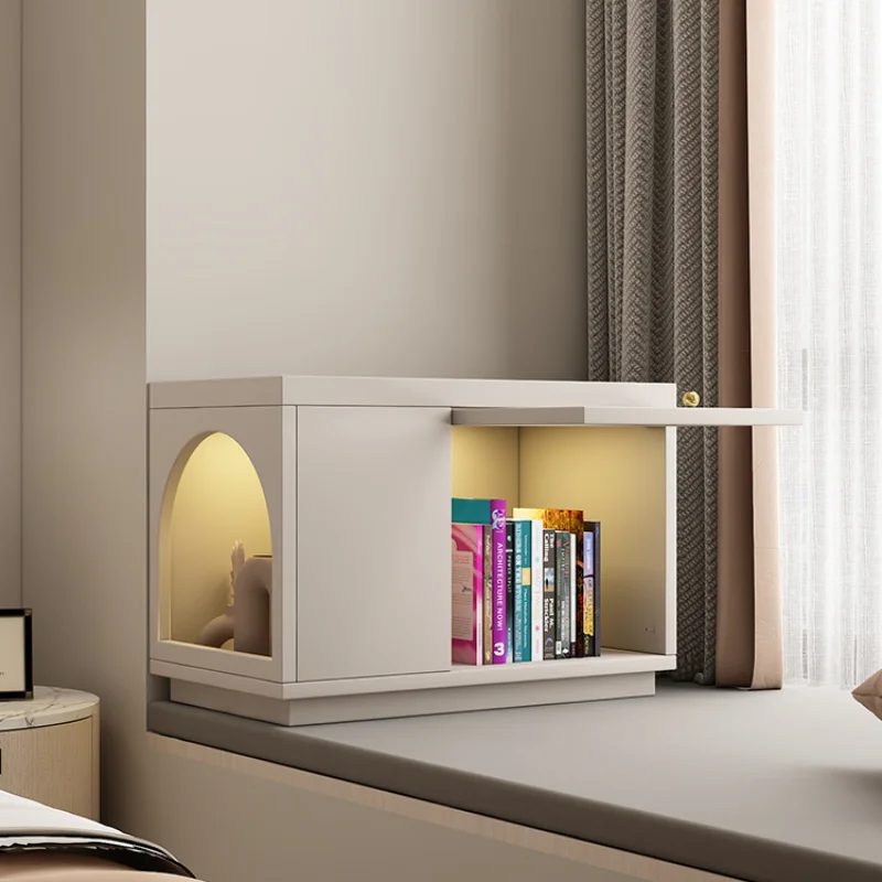 

Creative bookcase bookshelf balcony storage cabinet floor-to-ceiling windowsill