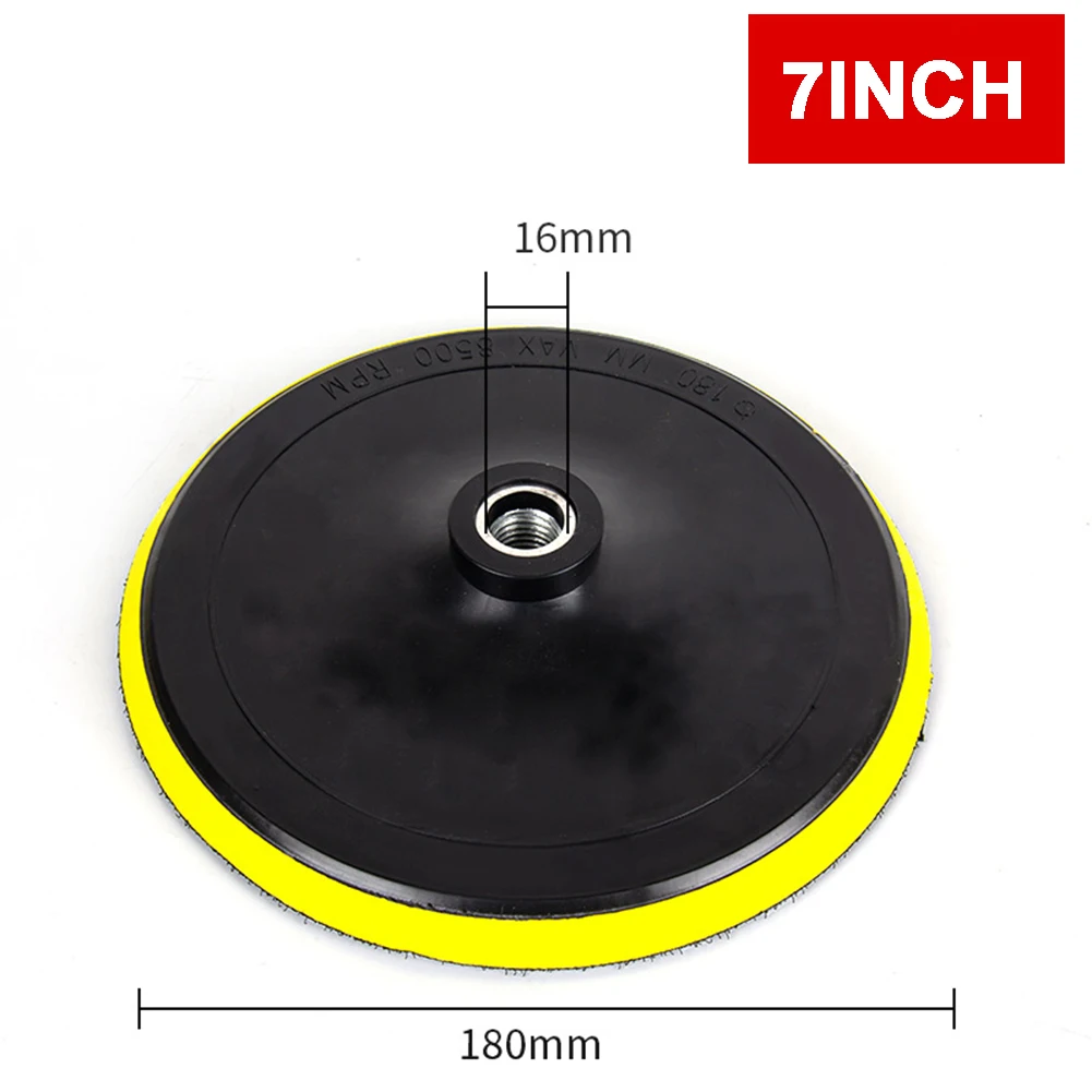 Backing Pad Sanding Holder Disc M-16 3/4/5/6/7inch Polishing Backer Plate Drill Rod For Polisher Grinding Tools