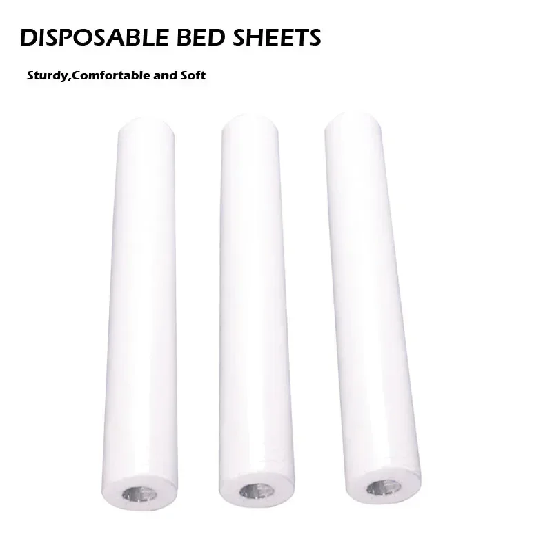 Disposable Massage Table Sheets - 50 Sheets Per Roll - Nonwoven Disposable Bed Sheets For Massage, Tattoo, SPA, Hotels