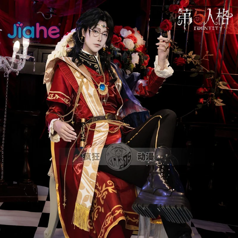 Disfraz de Cosplay de The Wax Artist Phillip Game Identity V para adultos, nueva moda para fiesta de Halloween, conjunto de accesorios de uniforme para hombres y mujeres